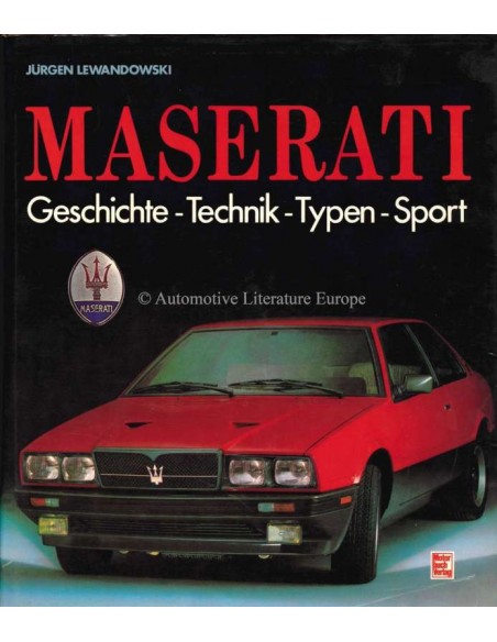 1988 MASERATI GESCHIEDENIS - TECHNIEK - TYPE - SPORT - BOEK
