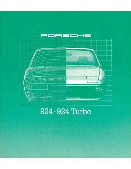 1980 PORSCHE 924 / 924 TURBO BROCHURE ENGELS (USA)