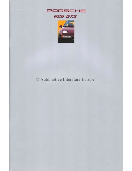 1993 PORSCHE 928 GTS BROCHURE GERMAN