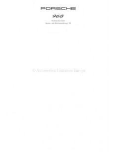 1993 PORSCHE 968 BROCHURE DUITS 2