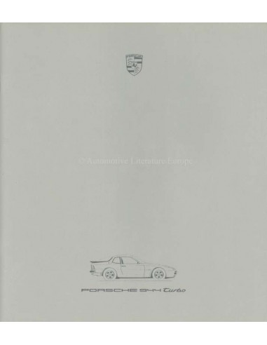 1986 PORSCHE 944 TURBO PROSPEKT ENGLISCH