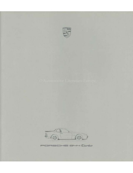1986 PORSCHE 944 TURBO BROCHURE ENGLISH