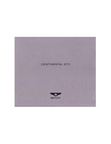 2008 BENTLEY CONTINENTAL GTC BROCHURE ENGELS