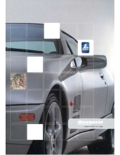 2000 QVALE DE TOMASO MANGUSTA BROCHURE ENGELS