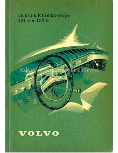 1961 VOLVO 121 / 122 S OWNERS MANUAL DUTCH