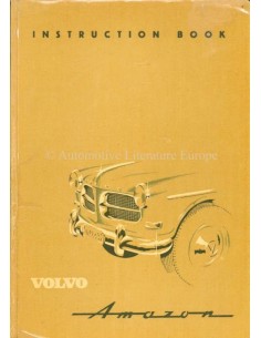 1958 VOLVO AMAZON INSTRUCTIEBOEKJE ENGELS