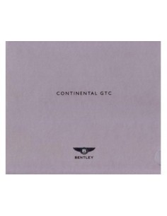 2007 BENTLEY CONTINENTAL GTC BROCHURE DUITS