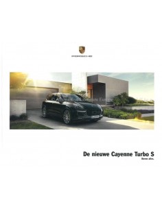 2015 PORSCHE CAYENNE TURBO S HARDCOVER PROSPEKT NIEDERLÄNDISCH