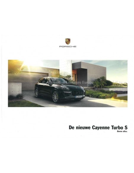 2015 PORSCHE CAYENNE TURBO S HARDBACK BROCHURE DUTCH