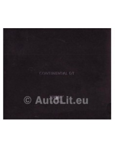 2005 BENTLEY CONTINENTAL GT BROCHURE ENGLISH