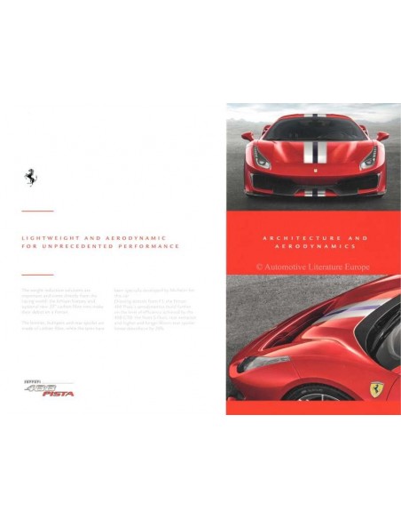 2018 FERRARI 488 PISTA SPIDER PORTFOLIO ENGLISCH