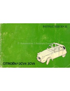 1977 CITROEN 2CV4 & 2CV6 OWNERS MANUAL DUTCH