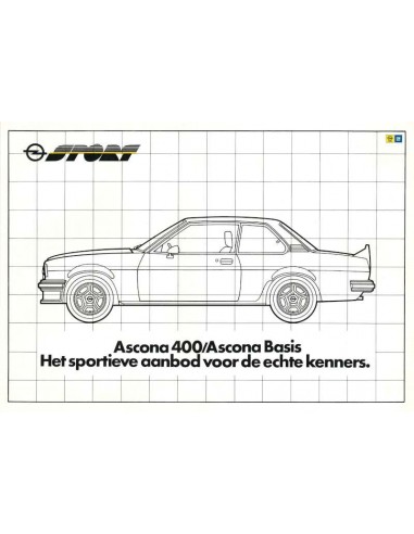 1981 OPEL ASCONA 400 / 400 BASIS PROSPEKT NIEDERLÄNDISCH