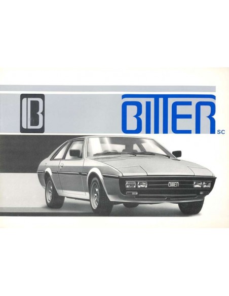 1980 BITTER SC COUPE BROCHURE ENGLISH