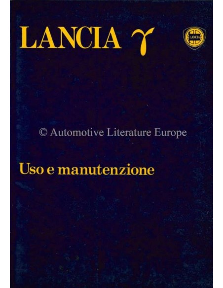 1981 LANCIA GAMMA BERLINA OWNER'S MANUAL ITALIAN