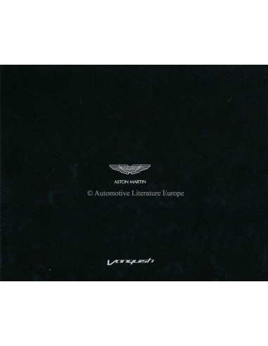 2014 ASTON MARTIN VANQUISH HARDCOVER PROSPEKT DEUTSCH