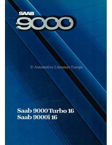 1987 SAAB 9000 BROCHURE FRENCH