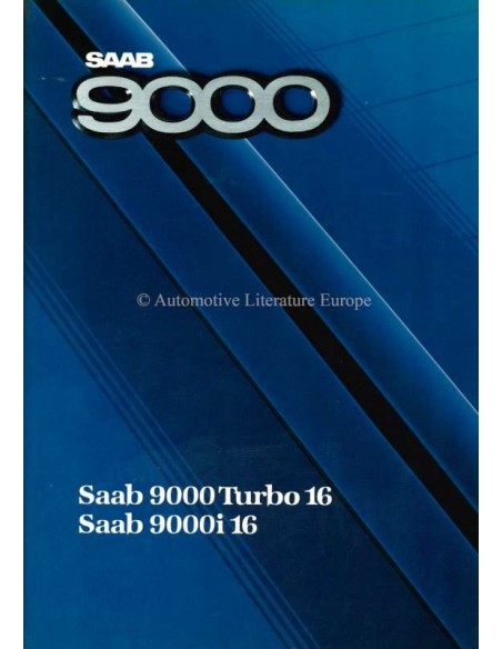 1987 SAAB 9000 BROCHURE FRANS