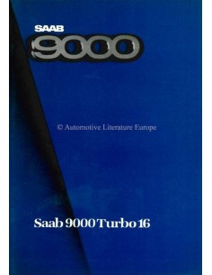 1985 SAAB 9000 TURBO 16 PROSPEKT NIEDERLÄNDISCH