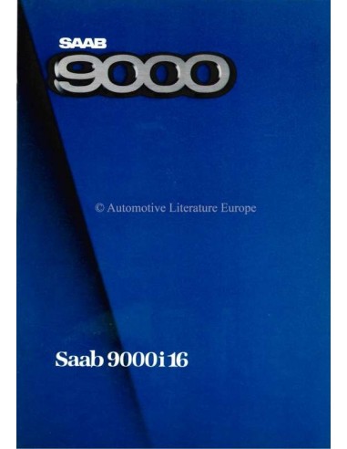 1985 SAAB 9000I 16 PROSPEKT DEUTSCH