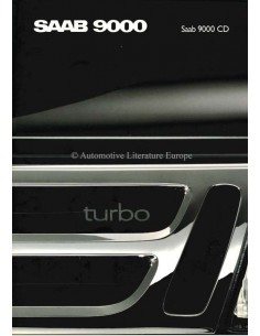 1989 SAAB 9000 CD BROCHURE DUITS