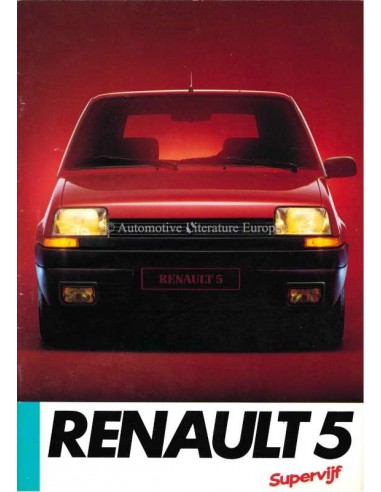 1985 RENAULT 5 BROCHURE NEDERLANDS