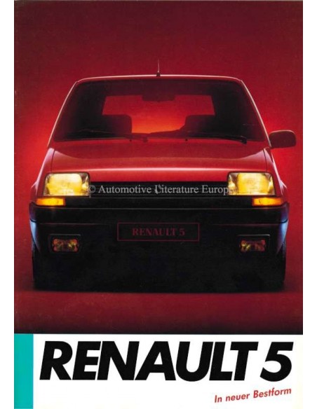 1985 RENAULT 5 PROSPEKT DEUTSCH
