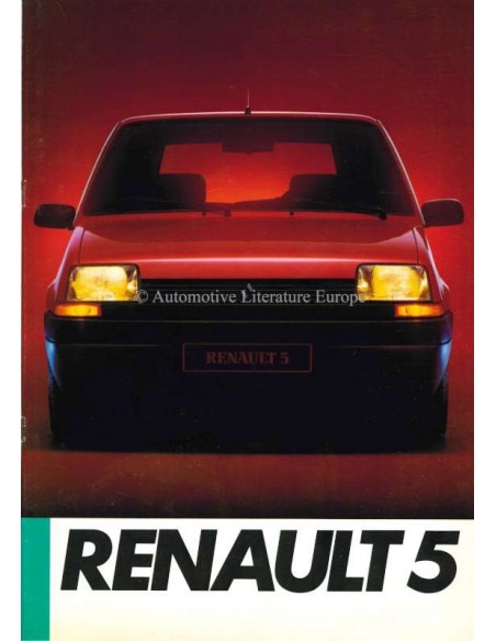 1985 RENAULT 5 PROSPEKT DEUTSCH