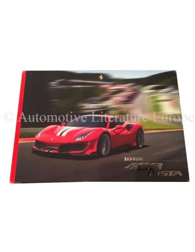 2018 FERRARI 488 PISTA HARDCOVER PROSPEKT 6196/18