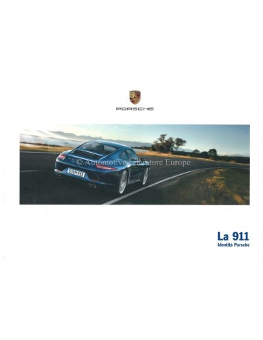 2015 PORSCHE 911 CARRERA HARDCOVER BROCHURE ITALIAN