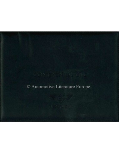 2008 BENTLEY CONTINENTAL GT SPEED OWNERS MANUAL GERMAN