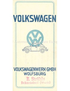 1948 VOLKSWAGEN BROCHURE GERMAN