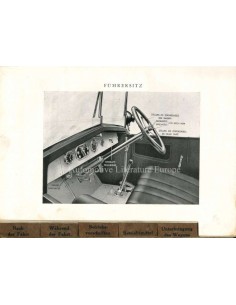 1927 HORCH 10/50 PS INSTRUCTIEBOEKJE DUITS 2
