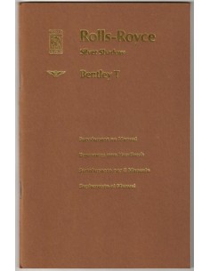 1970 ROLLS ROYCE SILVER SHADOW / BENTLEY T SERIES OWNERS MANUAL SUPPLEMENT