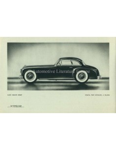 1952 TALBOT-LAGO BROCHURE FRENCH 2