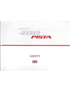 2018 FERRARI 488 PISTA SICHERHEIT PROSPEKT (U.K. AUSGABE) 6067/18