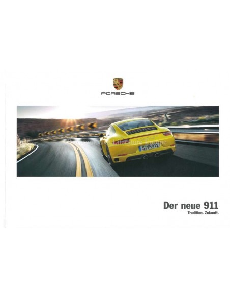 2017 PORSCHE 911 CARRERA / TARGA HARDBACK BROCHURE GERMAN