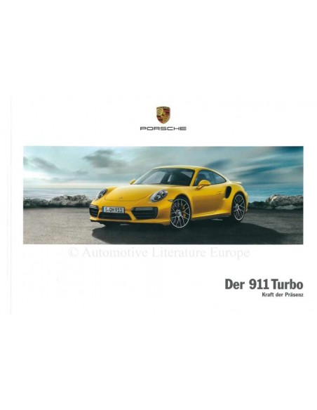 2018 PORSCHE 911 TURBO HARDCOVER BROCHURE GERMAN