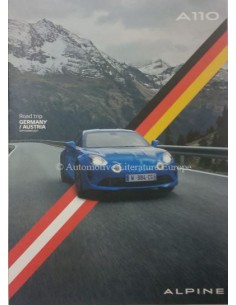 2018 ALPINE A110 ROADTRIP GERMANY / AUSTRIA BROCHURE