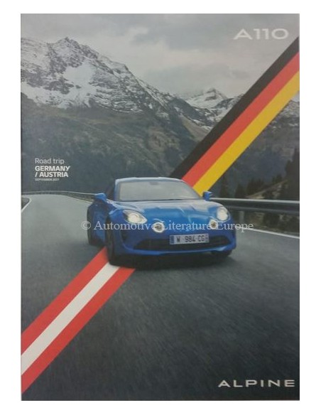 2018 ALPINE A110 ROADTRIP GERMANY / AUSTRIA BROCHURE