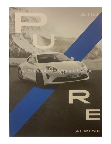 2018 ALPINE A110 PURE FRANZÖSISCH / ENGLISCH