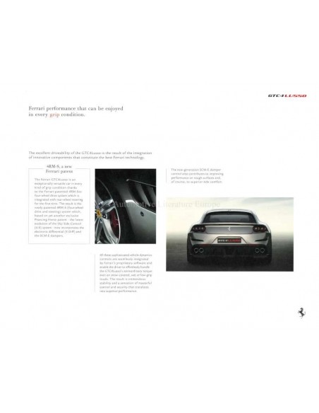 2016 FERRARI GTC4 LUSSO PORTFOLIO ENGLISCH