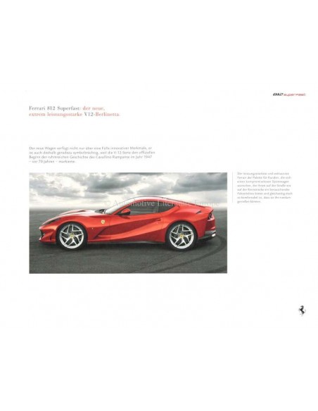 2017 FERRARI 812 SUPERFAST PORTFOLIO DEUTSCH