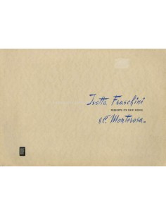 1947 ISOTTA FRASCHINI 8C MONTEROSA BROCHURE ENGELS