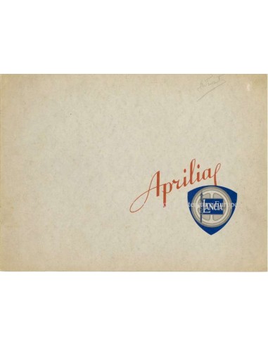 1938 LANCIA APRILIA BROCHURE FRENCH