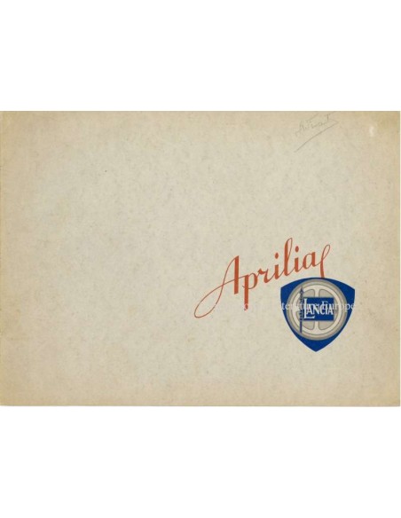 1938 LANCIA APRILIA BROCHURE FRENCH