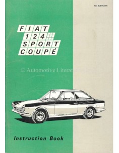 1969 FIAT 124 SPORT COUPE BETRIEBSANLEITUNG ENGLISCH