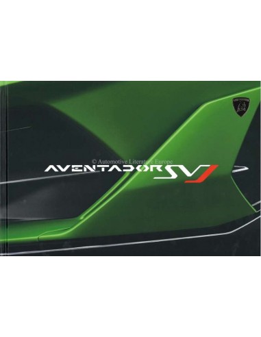 2018 LAMBORGHINI AVENTADOR SVJ COUPÉ VIP HARDCOVER PROSPEKT DEUTSCH