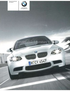 2007 BMW M3 COUPE INSTRUCTIEBOEKJE ENGELS