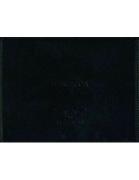 2016 BENTLEY BENTAYGA INSTRUCTIEBOEKJE ENGELS